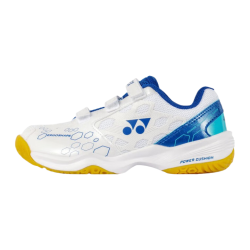 YONEX 羽毛球鞋yy基础款舒适亲子款青少年SHB101JRCR白/蓝36码