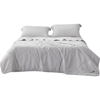  罗莱生活 LUOLAI 家纺 缅柔 抗菌水洗夏被 浅灰色 220*250cm