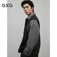 GXG男装短款大衣外套男士24年冬季新品 黑色 1
