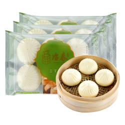 冶春食品 三丁包300g*3包18只扬州包子生鲜家庭装肉丁鸡丁笋丁面点夜宵早餐