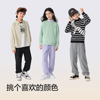 巴拉巴拉童装儿童裤子男童长裤女童秋冬加绒保暖休闲时尚洋气运动 浅卡其50302 90