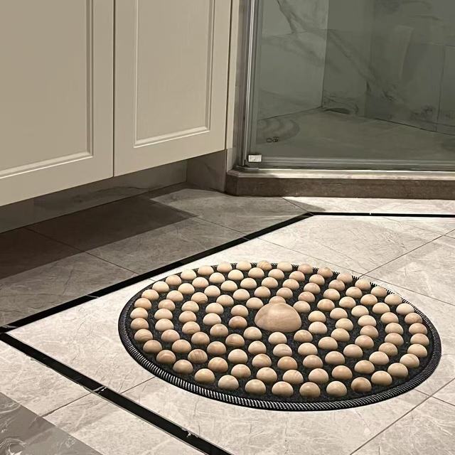 足底按摩垫化妆室浴室实木指压板通经络室内按摩穴位地垫按摩神器