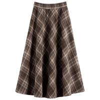 韩都衣舍 A字裙2025冬加厚百搭显瘦裙子女高级感