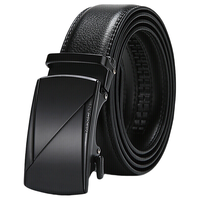 Mexican 稻草人 男士皮带自动扣牛皮商务腰带休闲裤带送男友父亲