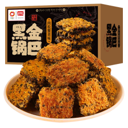 盼盼 黑金锅巴 肉松蟹黄味 240g