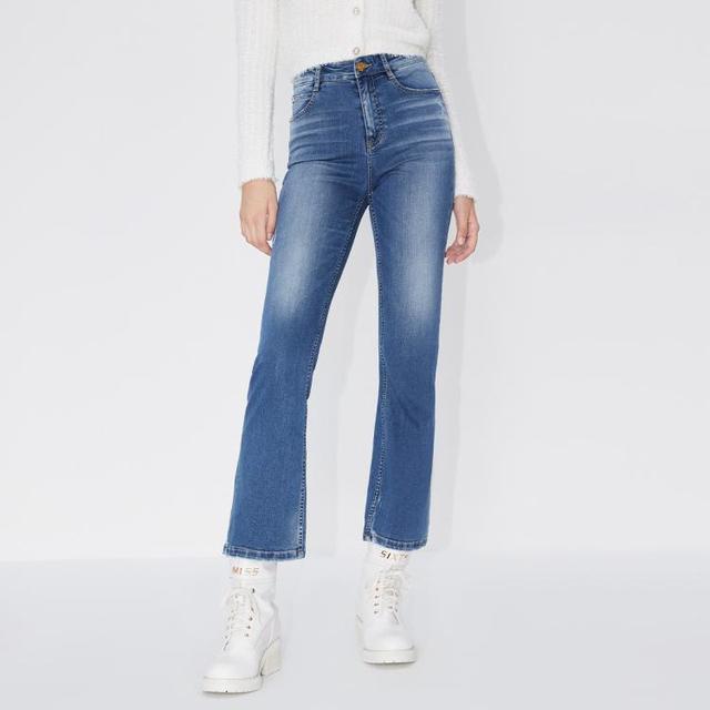 MISS SIXTY 女士高腰弹力修身复古喇叭裤