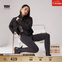 LEVI 24秋季女士宽松时尚休闲轻便翻领短款羽绒服外套 黑色 M