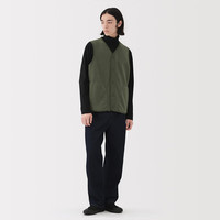 無印良品 MUJI男式 抓绒 背心男士男款马甲坎肩马夹25年冬季男装 AB1PHA5A