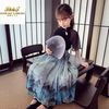 女童马面裙套装夏装2024洋气小女孩新中式国风汉服裙子两件套