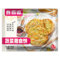 食者道 蔬菜膳食饼800g 早餐饼速冻半成品 儿童营养早餐煎饼锅烙速食饼 谷蔬早餐-蔬菜膳食饼10片装