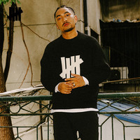 UNDEFEATED 潮流男女同款LOGO校园风毛衣24 黑色 XL