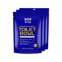 ONEFULL马桶魔法泡泡粉厕所清洁剂强力除垢去渍洁厕剂泡腾除臭去味留香 美鱼马桶魔法泡泡 240g 3个