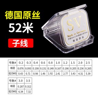 德国原丝鱼线主线超强拉力尼龙线子线不打卷超柔软钓鱼线 0.3号