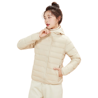 雪中飞(SNOWFLYING)轻薄百搭羽绒服女士2025短款户外简约时尚显瘦保暖秋冬外套潮 烟雾紫 L 108-118斤