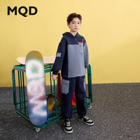 马骑顿（MQD）【套装】男童春季学院风中大童运动休闲潮酷穿搭套装 藏青 130