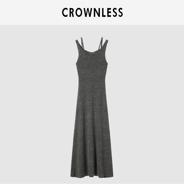CROWNLESS 女士马海毛手工钉珠毛衣/连衣裙 C1CE313004