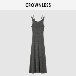 CROWNLESS 女士马海毛手工钉珠毛衣/连衣裙 C1CE313004