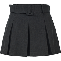 VERO MODA 女士休闲裤 A字压褶腰带裙裤 花岗石灰 XS