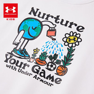 安德玛（Under Armour）童装春季儿童卫衣趣味印花女童综训上衣大童圆领长袖T恤