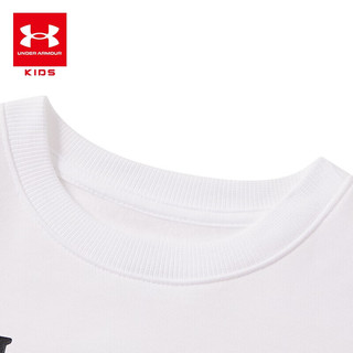 安德玛（Under Armour）童装春季儿童卫衣趣味印花女童综训上衣大童圆领长袖T恤