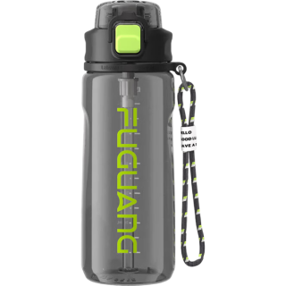 PLUS会员：富光 tritan材质吸管杯提绳 深空灰 750ml