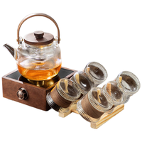 忆壶茶煮茶壶蒸茶器玻璃泡茶壶提梁电陶炉耐热高温烧水壶功夫茶具套装