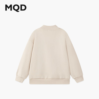 马骑顿【加绒】MQD男童25冬学院风卡通涂鸦半高领卫衣女童 浅卡其 140