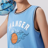 361°童装男童篮球套装夏季中大童套装 N52331401叮咛蓝 101