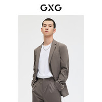 GXG男装卡其色简约基础商务西装外套 春季新款 卡其色1 S