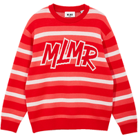 杰克琼斯 杰克·琼斯（JACK&JONES）新年胶囊系列条纹撞色个性时尚圆领针织衫款M24125001 F16红色 M