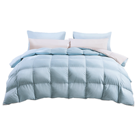 FUANNA 富安娜 家纺 双面撞色羽绒被白鹅绒秋冬被芯 重约3.5~5斤 冬厚被 单人被 152*210cm