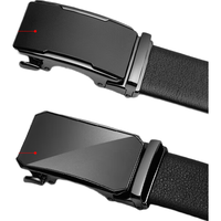 京东京造【钻石纹】头层牛皮真皮皮带自动扣腰带男双色磨砂