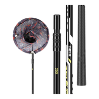 佳钓尼伏魔碳素抄网杆综合超轻超硬伸缩可定位全套捞鱼网头大物折叠裸竿