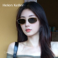 海伦凯勒 复古老钱风金属墨镜防晒女时尚摩登太阳镜男HK62705