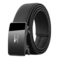 SEPTWOLVES 七匹狼 男士自动扣皮带 L9748 黑色