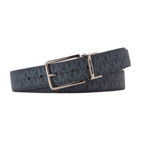 迈克.科尔斯(MICHAEL KORS)MK男士腰带BELT老花针扣皮带 34MM 深蓝色 深蓝色502