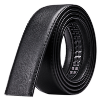 波斯丹顿 男士皮带条自动扣牛皮无头裤腰带不带头休闲裤带男 B4173161黑色110-125