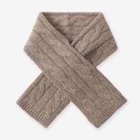 鹿王 【100%绵羊毛】25冬季纯色立体坑条休闲时尚羊毛女围巾