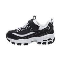 斯凯奇(SKECHERS)儿童鞋 时尚经典新款熊猫鞋 魔术贴休闲运动鞋664060L/BKW 黑色/白色