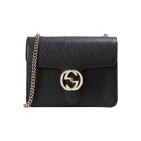 GUCCI 古驰 女士牛皮邮差风琴翻盖斜挎单肩包510304 CAO0G 1000 黑色 小号