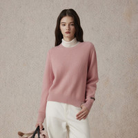 【毛衣福袋】Eland衣恋针织衫女套头毛衣开衫2024冬季 浅粉色(26)L/Pink-E款EEKWE4VB02 170/L