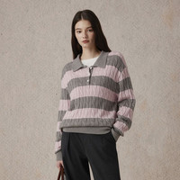 【毛衣福袋】Eland衣恋针织衫女套头毛衣开衫2024冬季 灰色(15)Grey-D款EEKWE4TT91 165/M