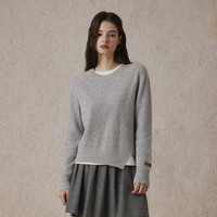 【毛衣福袋】Eland衣恋针织衫女套头毛衣开衫2024冬季 灰色(15)Grey-E款EEKWE4VB02 160/S