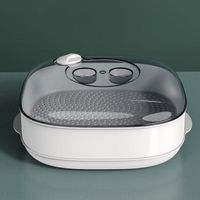 餐将军 微波炉蒸笼 方形单层 白色