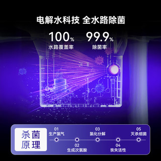 PUPPY小狗 无雾加湿器空气净化器一体机 电解水除菌 4.6L 静音家用