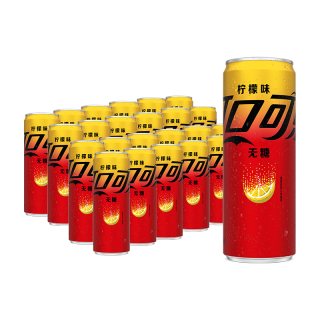 可口可乐 零度无糖柠檬汽水 330ml*24摩登罐