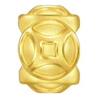 周生生圣诞铜钱黄金转运珠 足金Charme文化祝福钱来运转串珠 94382C定价