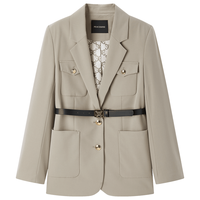 太平鸟 春秋腰带西服女