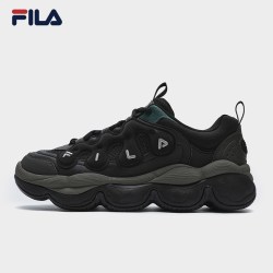 FILA 加绒豌豆鞋男鞋老爹鞋运动鞋2024冬季保暖休闲鞋