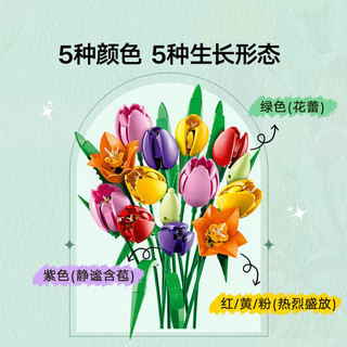 乐高（LEGO） 积木拼装11501 郁金香花束玩具圣诞